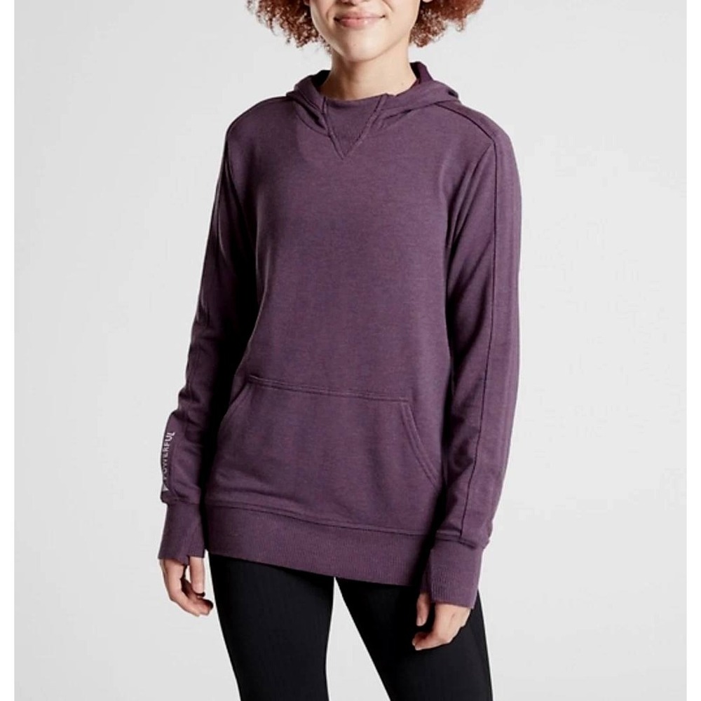 Athleta Girl Purple Long Sleeve All for One Soft Hoddie L 12 Lounge Powerful